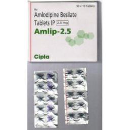 Buy Amlip 2.5 mg  - Amlodipine - Cipla, India