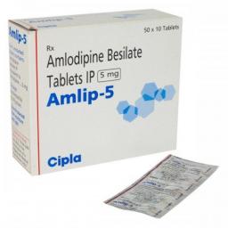 Buy Amlip 5 mg  - Amlodipine - Cipla, India