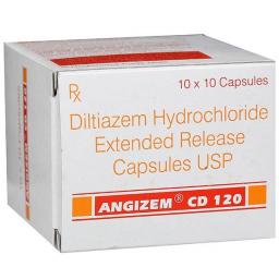 Buy Angizem CD 120 mg  - Diltiazem - Sun Pharma, India