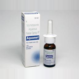 Buy Aquamet Nasal Spray 12 ml - Mometasone Furoate - Sun Pharma, India