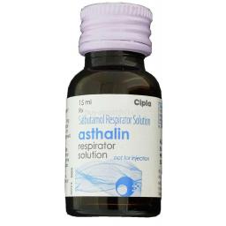 Buy Asthalin Respirator Solution 15 ml - Salbutamol - Cipla, India
