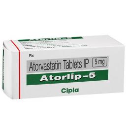 Buy Atorlip 5 mg  - Atorvastatin - Cipla, India