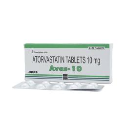 Buy Avas 10 mg - Atorvastatin - Micro Labs Limited, India