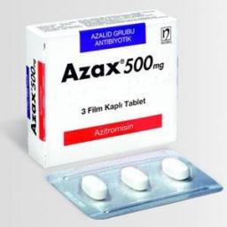 Buy Azax 500 mg  - Azithromycin - Ranbaxy, India