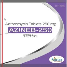 Buy Azineb 250 mg - Azithromycin - Deneb Healthcare Pvt. Ltd.