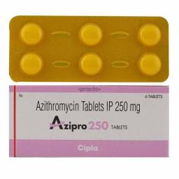Buy Azipro 250 mg  - Azithromycin - Cipla, India