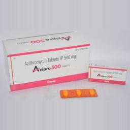 Buy Azipro 500 mg  - Azithromycin - Cipla, India