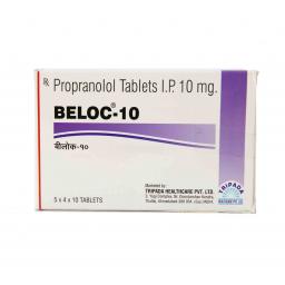 Buy Beloc 10 mg - Propranolol - Tripada Healthcare Pvt. Ltd.