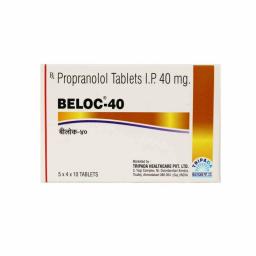Buy Beloc 40 mg - Propranolol - Tripada Healthcare Pvt. Ltd.