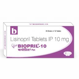 Buy Biopril 10 mg - Lisinopril - Biochem Pharmaceutical Industries Ltd.