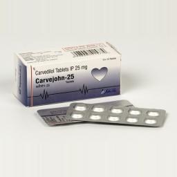 Buy Carvejohn 25 mg - Carvedilol - Johnlee Pharmaceutical Pvt. Ltd.
