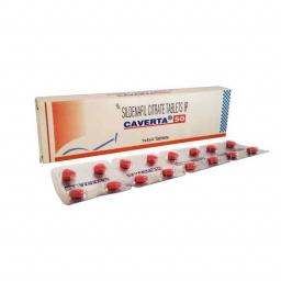 Buy Caverta 16 tabs/pack 50 mg - Sildenafil Citrate - Ranbaxy, India