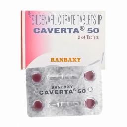 Buy Caverta 50 - Sildenafil Citrate - Ranbaxy, India