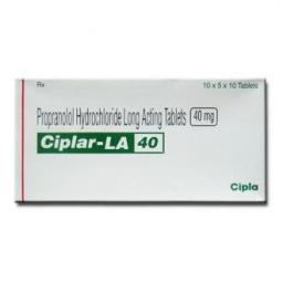 Buy Ciplar LA 40 mg - Propranolol - Cipla, India