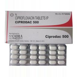 Buy Ciprodac 500 mg - Ciprofloxacin - Cadila, India
