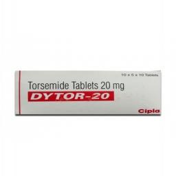 Buy Dytor 20 mg  - Torsemide - Cipla, India