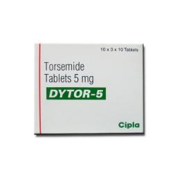 Buy Dytor 5 mg - Torsemide - Cipla, India