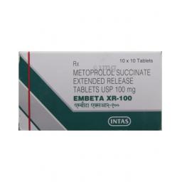 Buy Embeta XR 100 mg  - Metoprolol - Intas Pharmaceuticals Ltd.