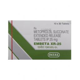 Buy Embeta XR 25 mg  - Metoprolol - Intas Pharmaceuticals Ltd.