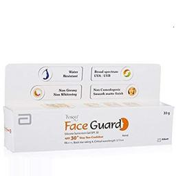Buy Faceguard Silicone Sunscreen Gel SPF 30, 30 g - bemotrzinol - Abbot