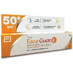 Buy Faceguard Silicone Sunscreen Gel SPF 50, 30 g - bemotrzinol - Abbot