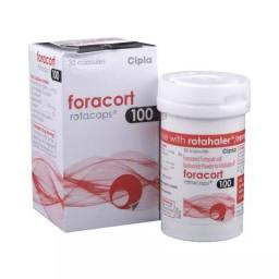 Buy Foracort Rotacaps 100 mcg - Budesonide - Cipla, India