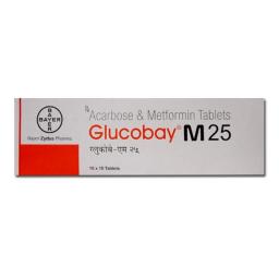 Buy Glucobay M 25 - Acarbose - Bayer Zydus Pharma Pvt. Ltd.