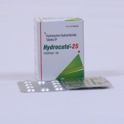 Buy Hydrocute 25 mg  - Hydroxyzine - Cutis Biologicals