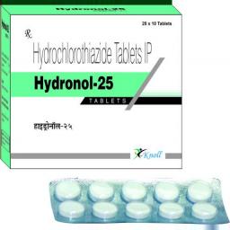 Buy Hydronol 25 mg  - Hydrochlorothiazide - Knoll Healthcare Pvt. Ltd.