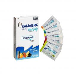 Buy Kamagra Oral Jelly Vol 1 100 mg - Sildenafil Citrate - Ajanta Pharma, India