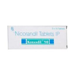 Buy Korandil 10 mg  - Nicorandil - Sun Pharma, India