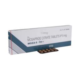 Buy Moza 5 mg  - Mosapride citrate - Intas Pharmaceuticals Ltd.