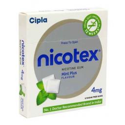 Buy Nicotex 4 mg - Nicotine - Cipla, India