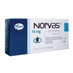 Buy Norvas 10 mg - Amlodipine - Pfizer