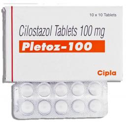 Buy Pletoz 100 mg  - Cilostazol - Cipla, India