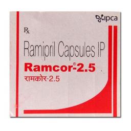 Buy Ramcor 2.5 mg  - Ramipril - Ipca Laboratories Ltd.