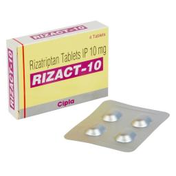 Buy Rizact 10 mg - Rizatriptan - Cipla, India