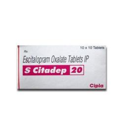 Buy S Citadep 20 mg  - Escitalopram - Cipla, India