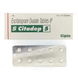 Buy S Citadep 5 mg  - Escitalopram - Cipla, India