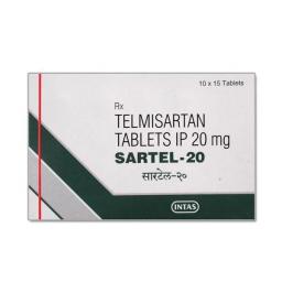 Buy Sartel 20 mg  - Telmisartan - Intas Pharmaceuticals Ltd.