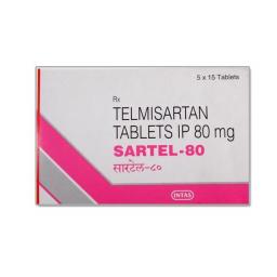 Buy Sartel 80 mg  - Telmisartan - Intas Pharmaceuticals Ltd.