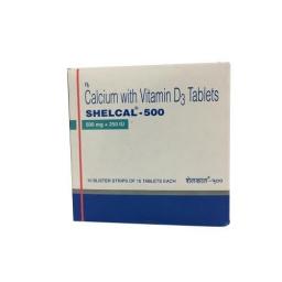 Buy Shelcal 500mg/250 iu - Elemental Calcium - Torrent Pharma