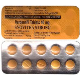 Buy Snovitra Strong 40 mg  - Vardenafil - Dharam Distributors