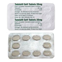 Buy Tadalafil Soft 20 mg - Tadalafil - Aurochem Laboratories (I) Pvt. Ltd, India