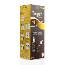 Buy Tugain Solution 10% 60 ml  - Minoxidil - Cipla, India