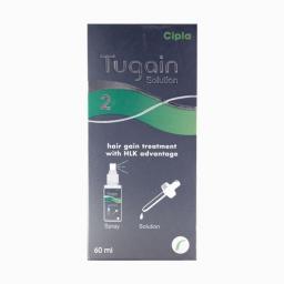 Buy Tugain Solution 2% 60 ml - Minoxidil - Cipla, India