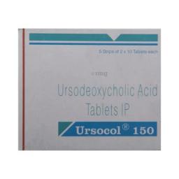 Buy Ursocol 150 mg  - Ursodeoxycholic Acid - Sun Pharma, India