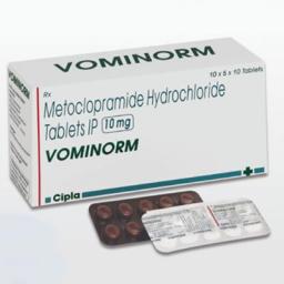 Buy Vominorm 10 mg  - Metoclopramide - Cipla, India