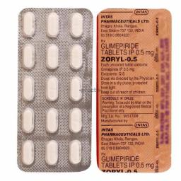 Buy Zoryl M 0.5 - Glimeperide - Intas Pharmaceuticals Ltd.
